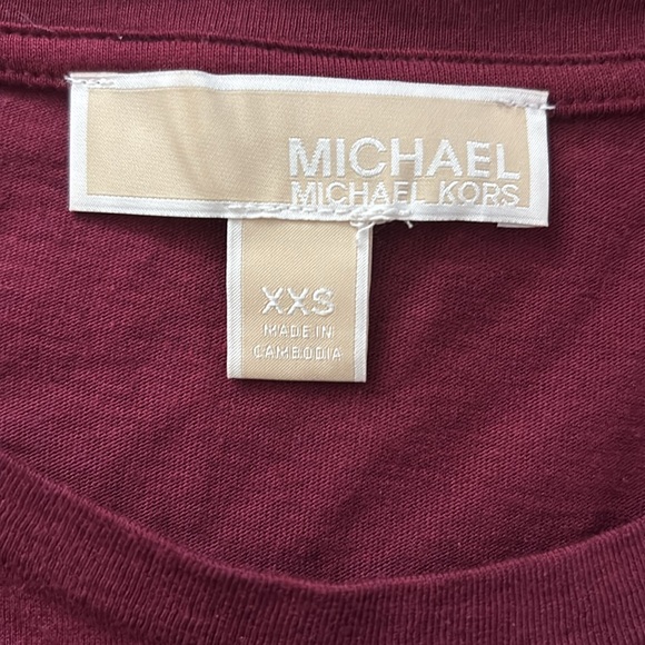 Michael Kors Burgundy Long Sleeve Top - Picture 5 of 5